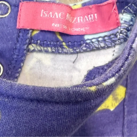 Isaac Mizrahi Purple Floral Kids Romper - Picture 3 of 4